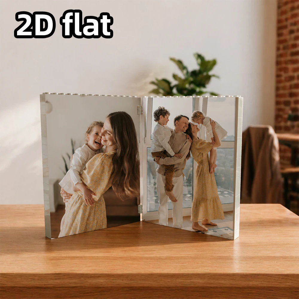 Personalised  Brick Mini Polaroid Style Photo Block, Building Block, Puzzle, Hanging Decoration, Cute, Tiny, Instant Photo
