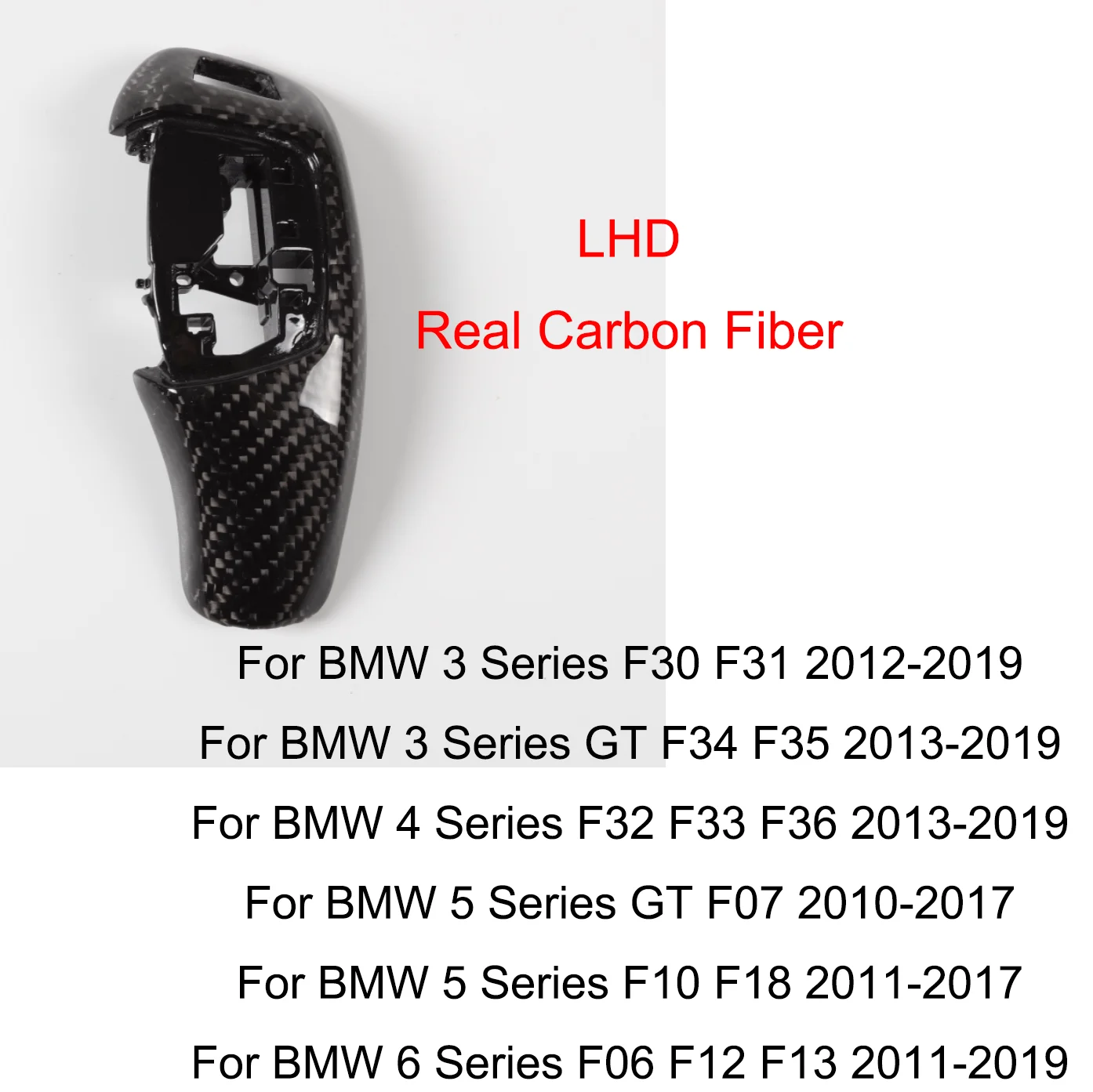 Replacement F30 F10 Carbon Fiber Automatic Shift Knob Gear Shift Case Cover for Bmw F31 F32 F33 F34 F36 F07 F11 F06 F12 F14 image 3