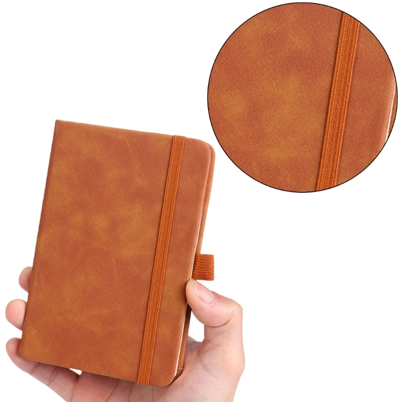 E9LB Карманные блокноты с эластичным ремешком, застежкой, прорезью для ручки, лентой, книжной меткой