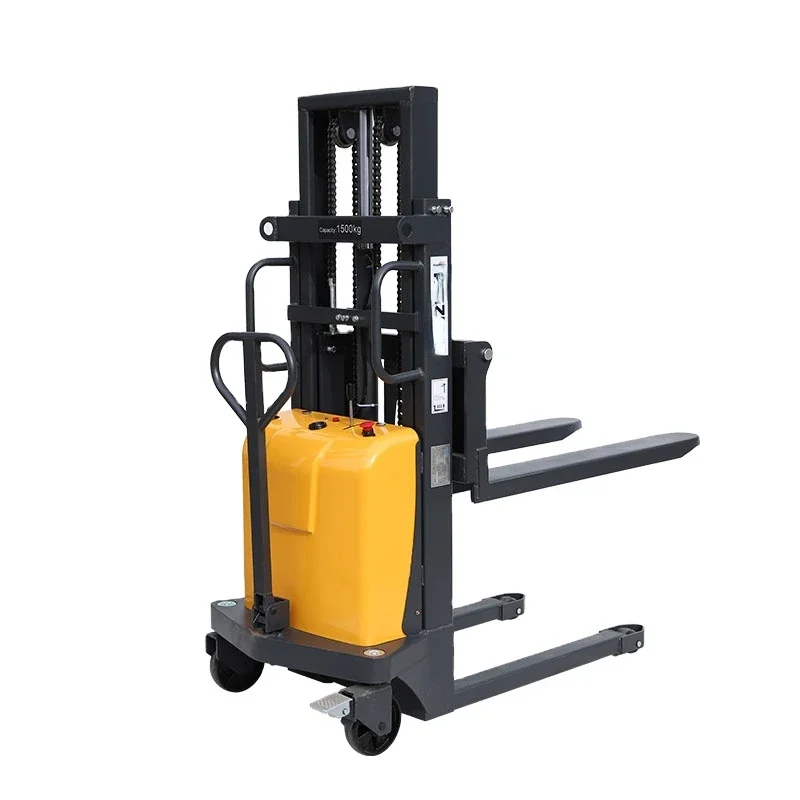 Material Loading Equipment Stapelaar Potable Gerbeur Electrique Semi-Electric Manually-Operated Forklift Stacker