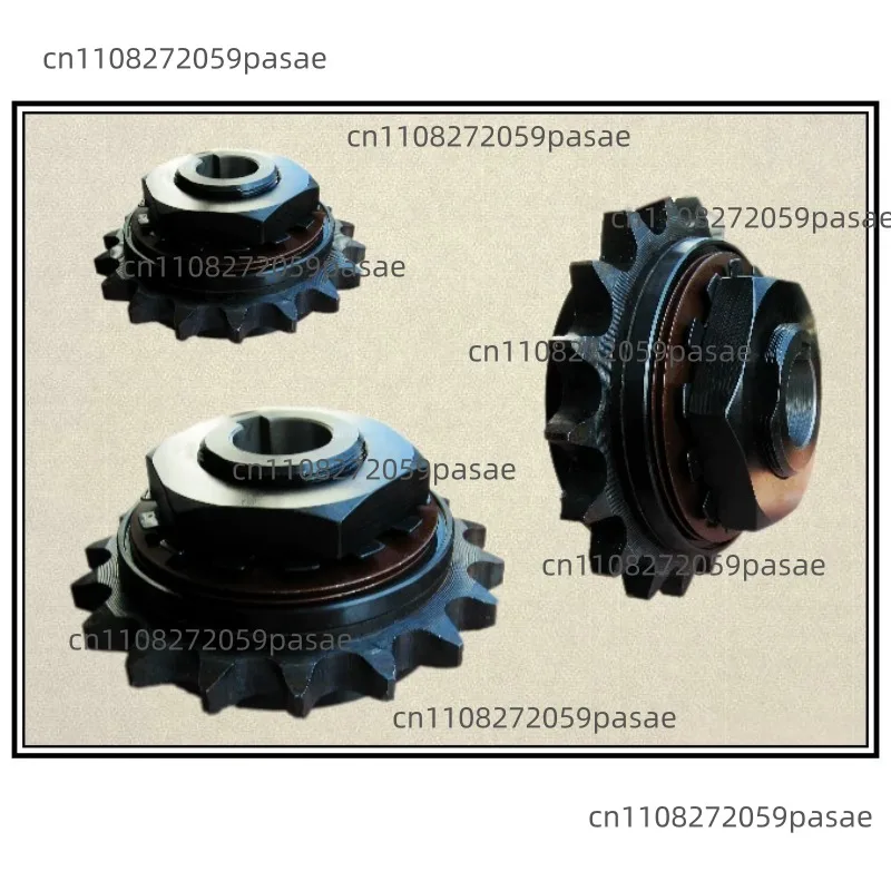 Friction type torque limiter with sprocket, shaft flange torque safety coupling TL250 350 DXC-2