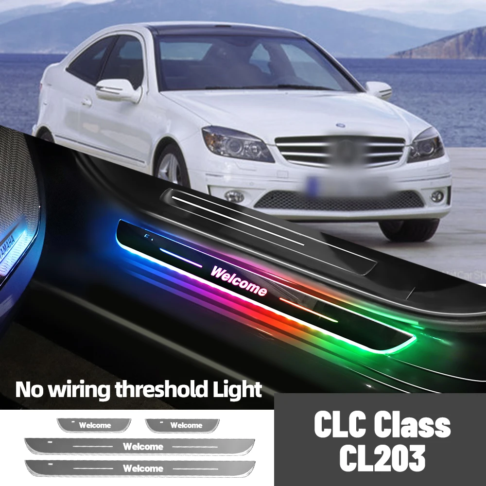 

For Mercedes Benz CLC Class CL203 2008-2011 Car Door Sill Light Customized Logo LED Welcome Threshold Pedal Lamp Accessories