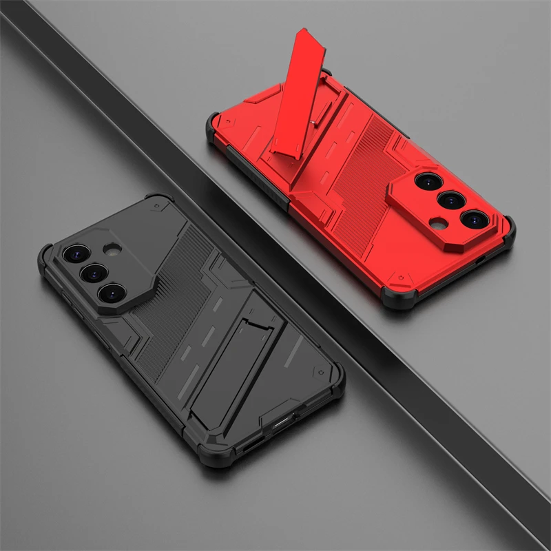 حافظة هاتف مضادة للصدمات لهاتف سامسونج جالاكسي S26 حامل هاتف درع خلفي لهاتف سامسونج S26 Ultra S26 + غطاء لهاتف سامسونج S26