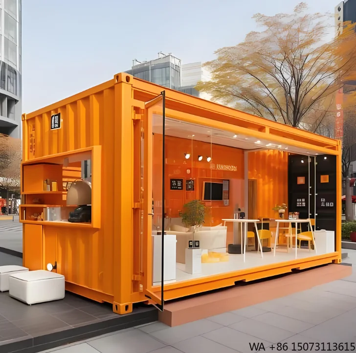 Alternative Commercial Container Restaurant Modular Outdoor Dining Solution Suitable for Food Parks and Street Areas