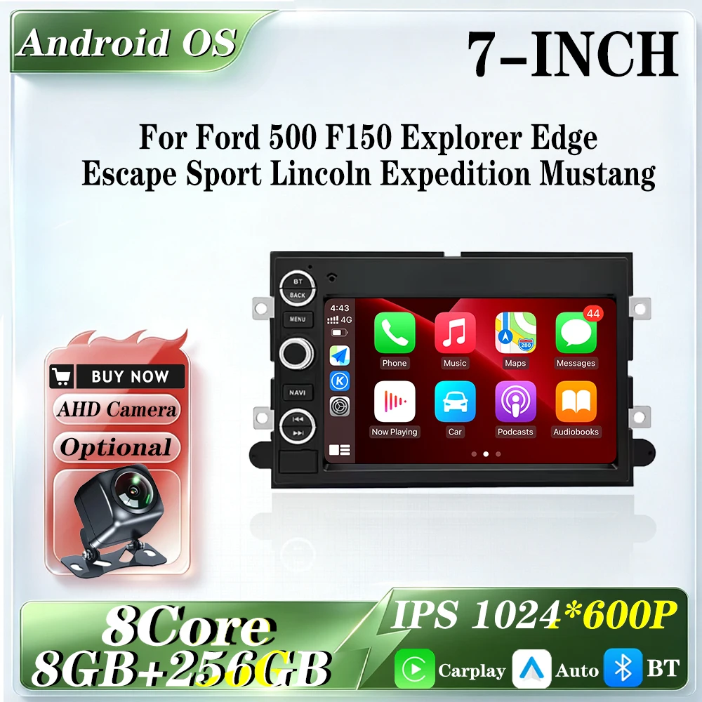 for Ford 500 F150 Explorer Edge Escape Sport Lincoln Expedition Mustang Car Radio Player Android 16 Intelligent System GPS HD