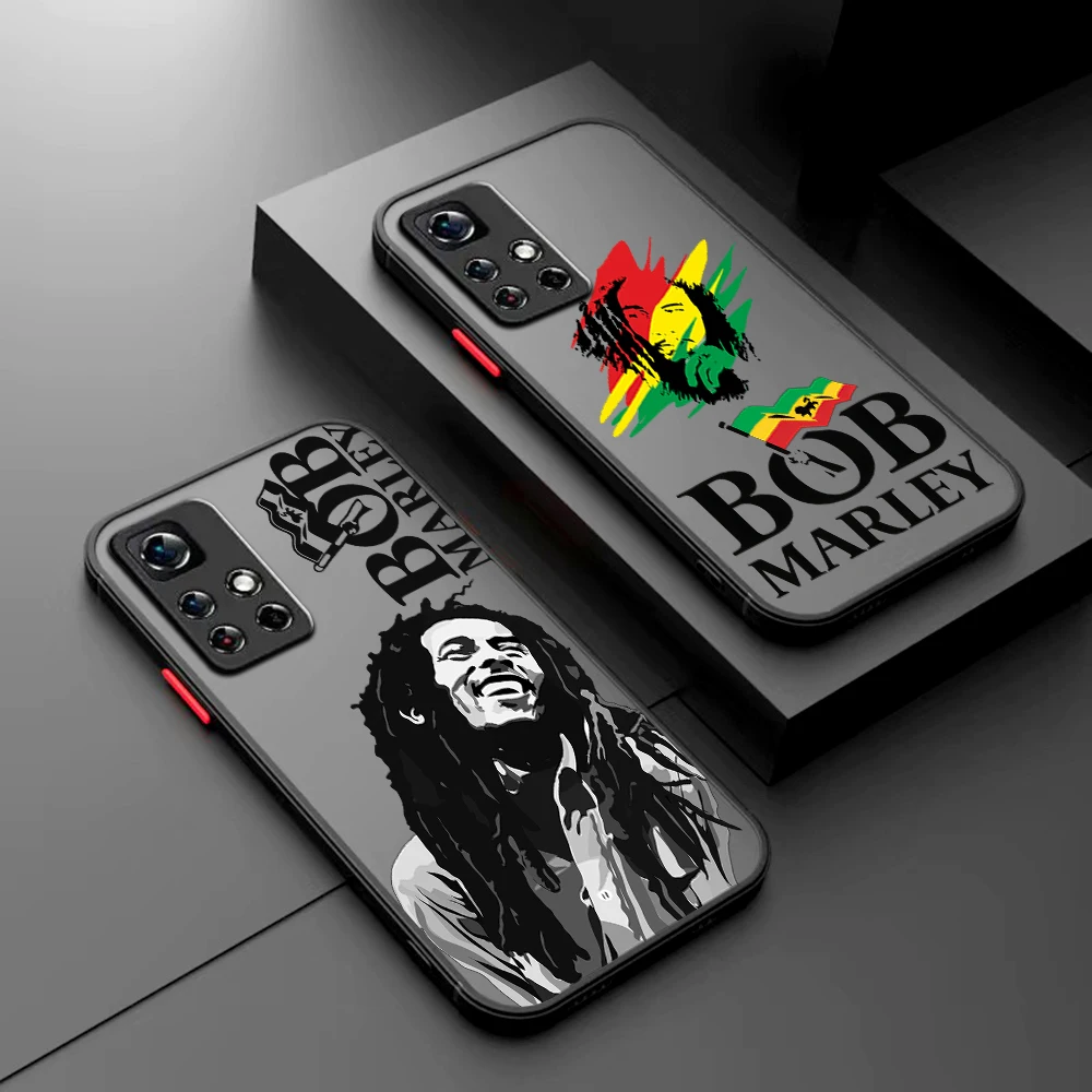 Rapper Bobs Marleys Phone Case For Samsung S24 S23 S22 S21 S20 S10 FE Note20 Note10 Plus Ultra Lite 5G Matte Transparent Cover