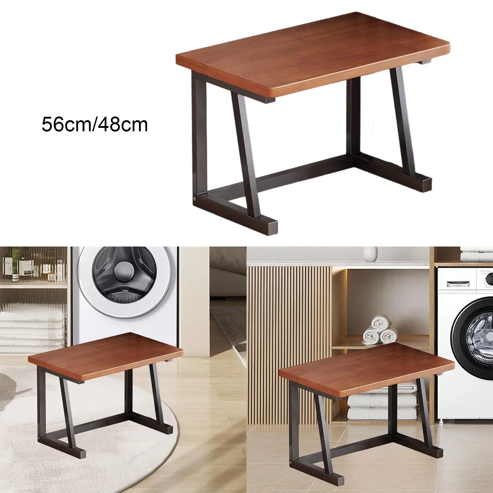 Desktop Printer Shelf Printer Riser under Desk Modern Copier Holder Wood Office Organization Shelves Multipurpose for Copier