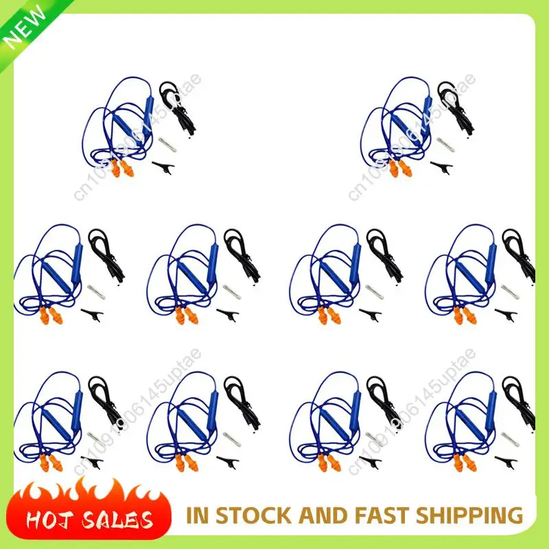 N88R 10X Ear Plugs Bluetooth Earphone For Work, Noise Suppression, Hearing Protection,Construction Sites, Noisy Places Blue