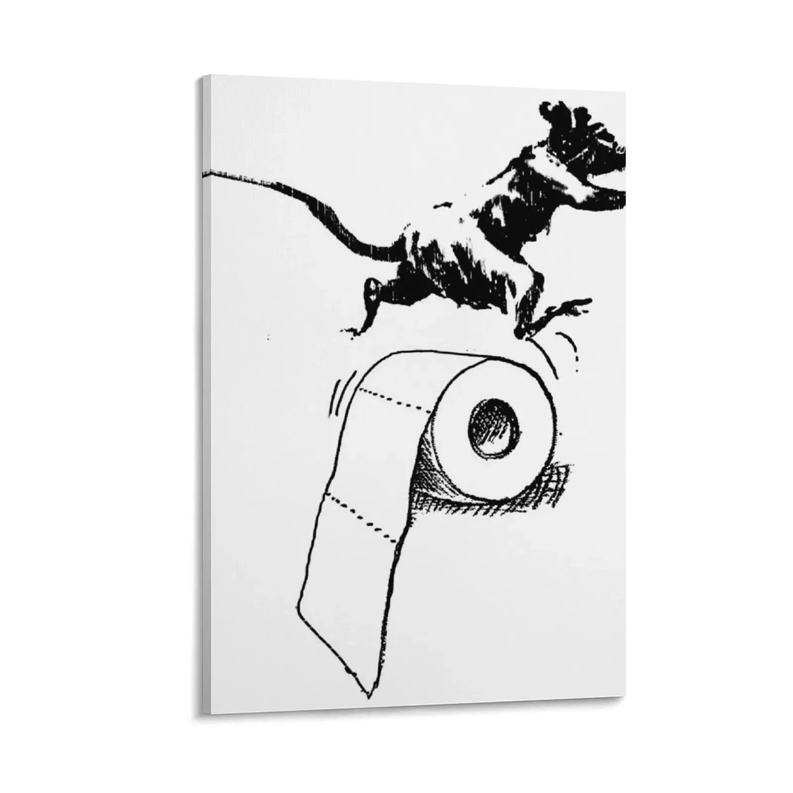 

Banksy's Toilet Paper Rat Canvas Painting Decoration home posters Wall decoration poster home decoration luxury
