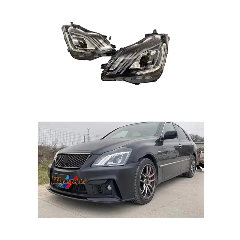 

One Stop Head Lamps Light Headlamps Car Accessories 2005-2009 for Crown Led Headlights
