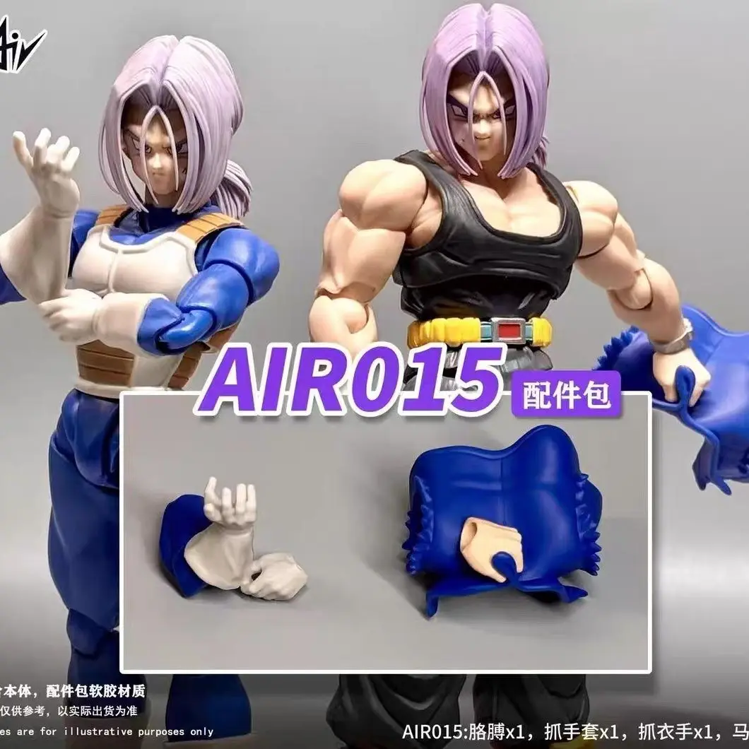Tersedia Air Studio Dragon Ball Shf Super Saiyan Trunks Aksesori Kepala Rompi Sarung Tangan Patung Kepala Mainan Model Figur Aksi Anime
