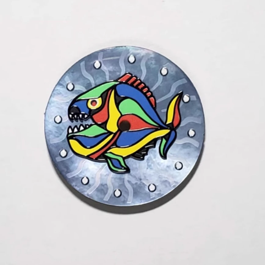 Luz indicadora de movimento com design Fit, acessórios japoneses para relógios, NH35, 28.5mm Fish, NH35, NH36, 2836, 8215/2813