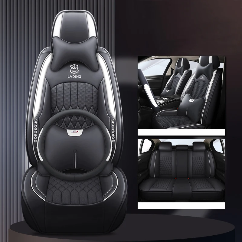 

Универсальные чехлы на автомобильные сиденья для Jetour Chery Tiggo 3X 5X 7 8 Pro Max Geely Gx3 Pro Geometry C E G M6 G6 Auto Accesorios Водонепроницаемые