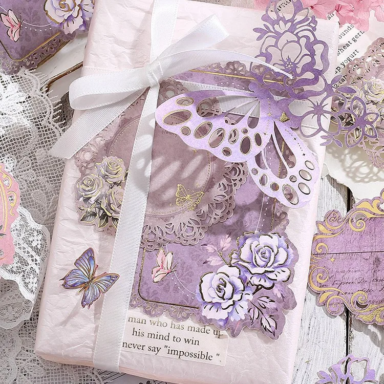 10 teile/los Memo Pads Material Papier Retro Whispers Junk Journal Scrapbooking Retro Hintergrund Dekoration Papier