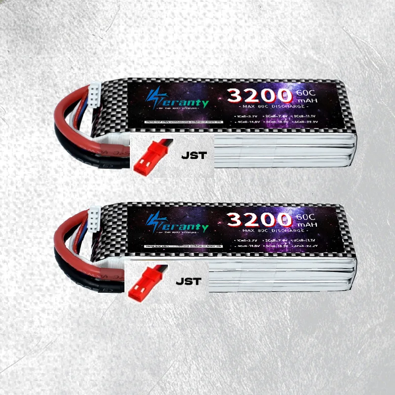 2Pcs TERANTY 3S 3200mAh 11.1V 60C Lipo Battery with T XT30 XT60 JST Plug For RC Car Truck Buggy FPV Drone Helicopter Airplane image 3