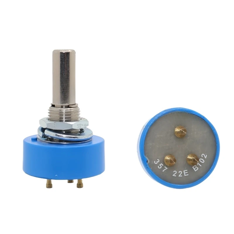 

1PC Conductive Plastic 357 22E Potentiometer B102 B202 B502 B103 1K 2K 5K 10K 360 Degree Rotation