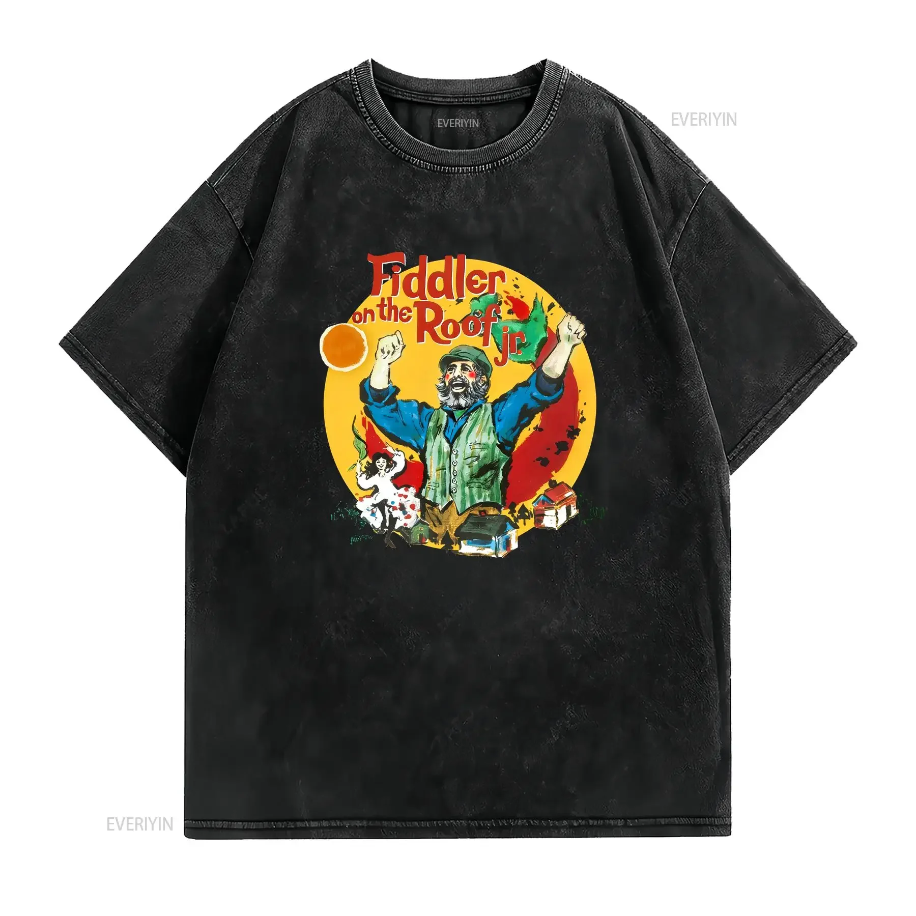 Fiddler On The Roof Jr Abstract Art T Shirt Cotton All Sizes YI623 vintage Washed Stretched Unisex Breathable