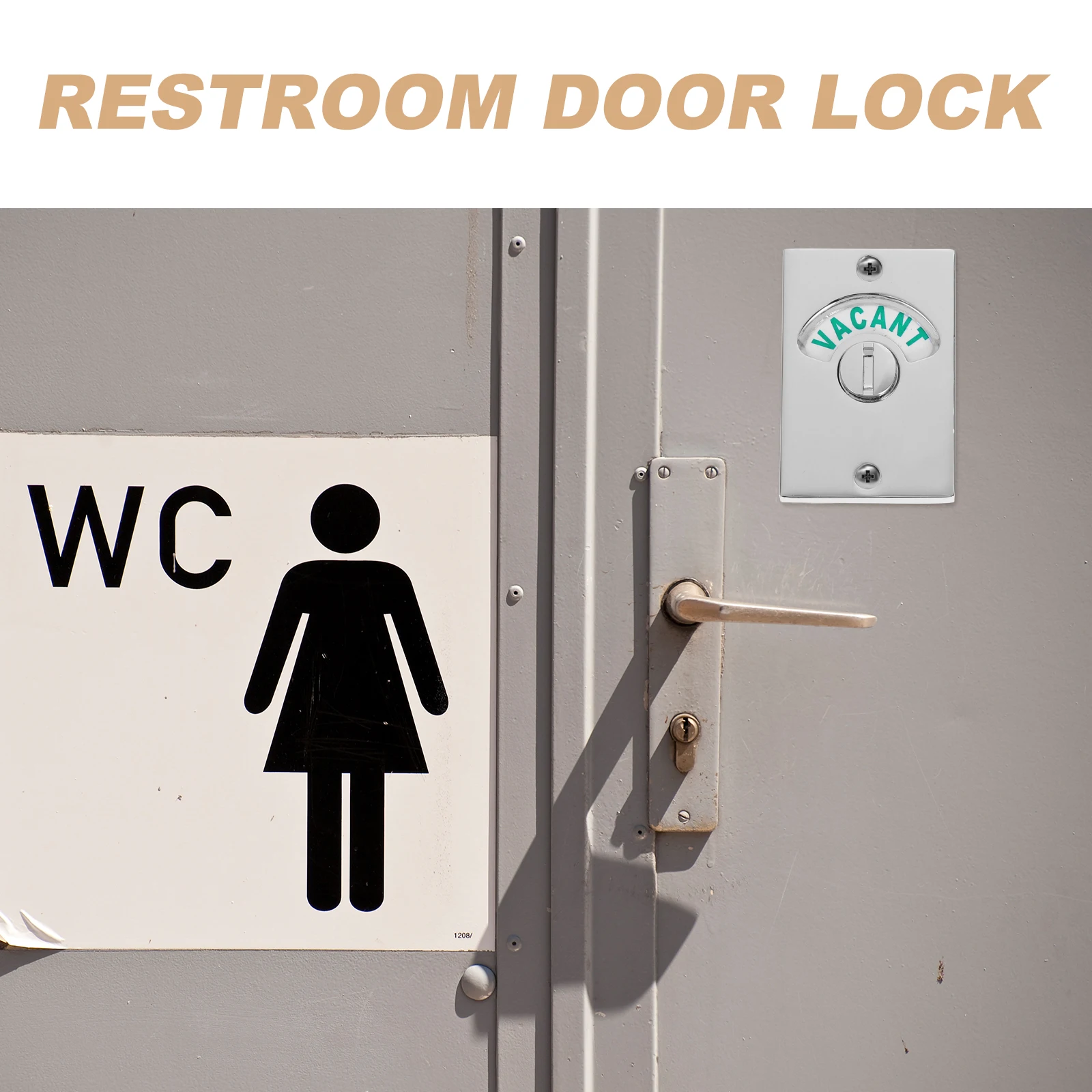 

Дверной замок для ванной комнаты, замки для общественного туалета, защелка для коммерческого туалета, цинковый сплав