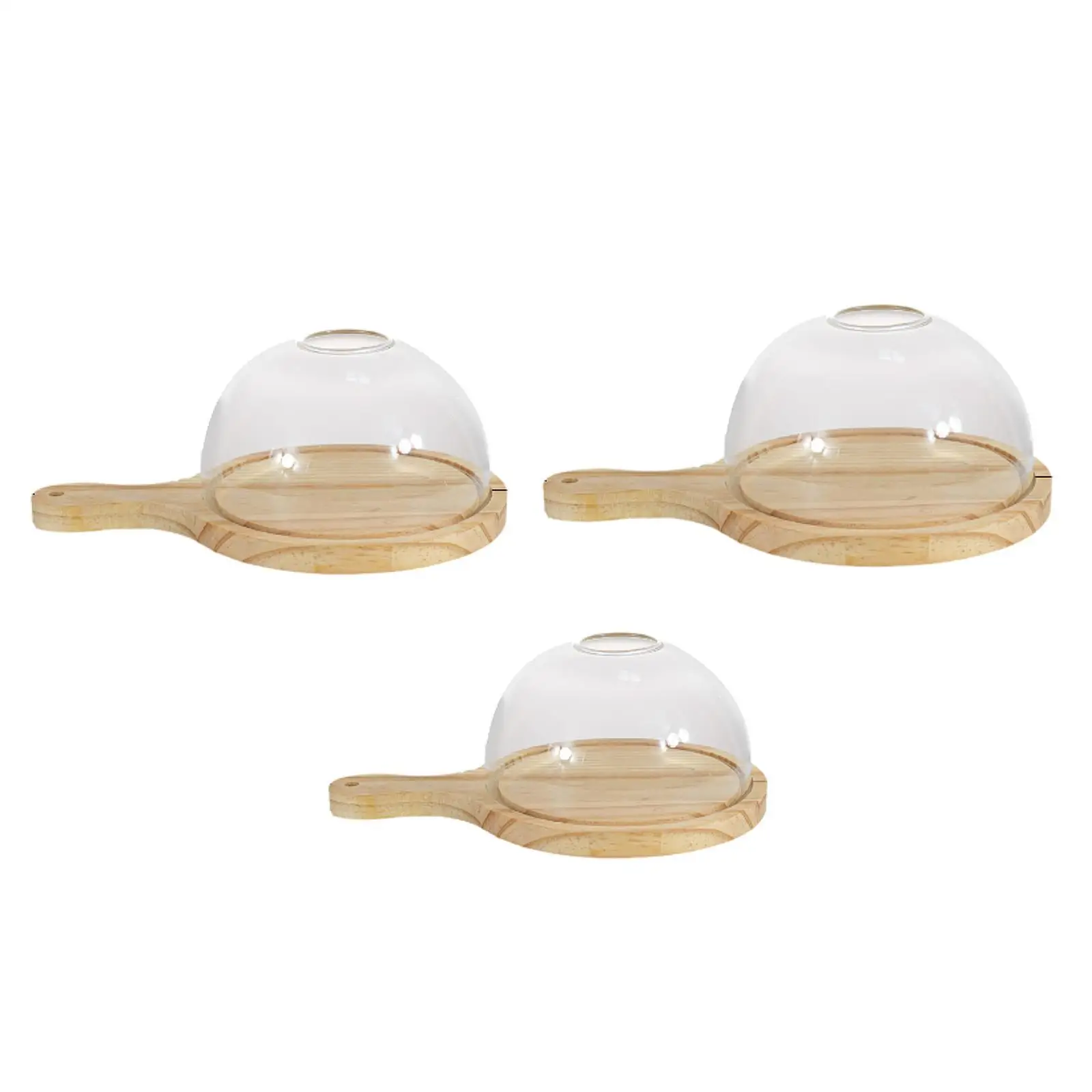 Smoking Cover Smoking Dome Cocktail Drink Food Hotel Lid with Wooden Tray