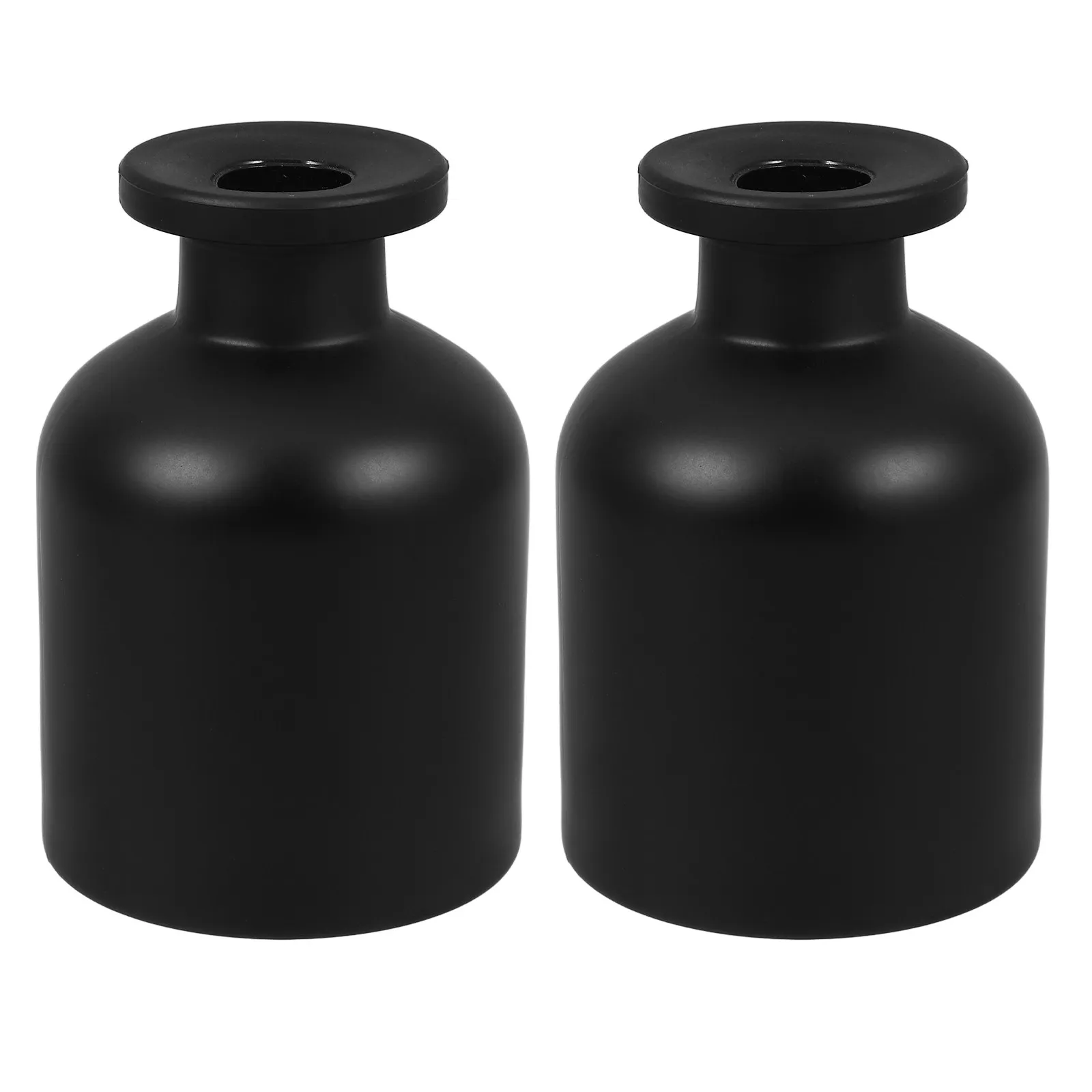 2Pcs Compact Glass Aroma Diffuser Bottles Empty Essential Oil Diffuser Bottles Space Saving Aromatherapy Containers for Bedroom