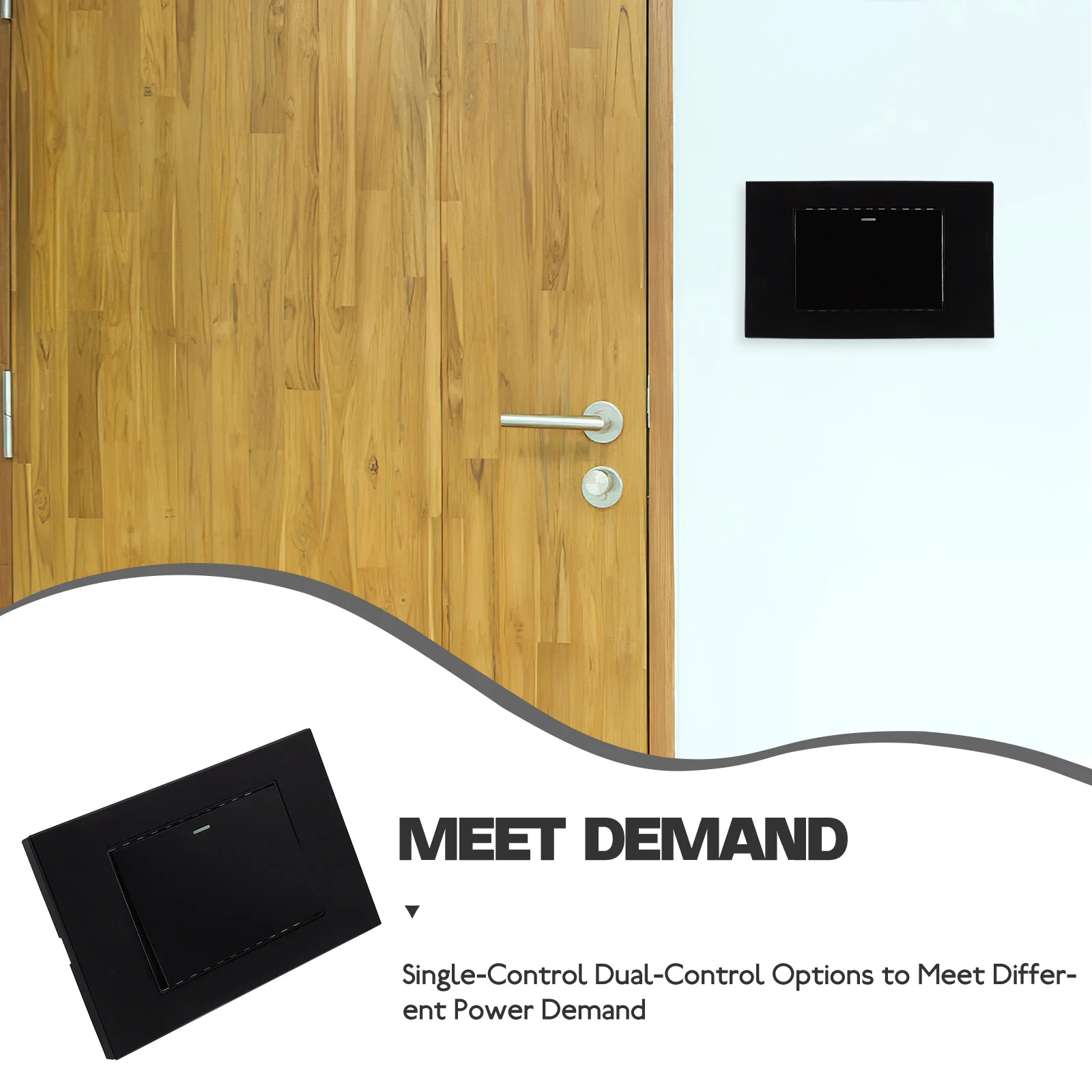 

Durable Single Control Wall Switch Panel Easy Clean Smooth Operation Home Light Control Wall Switch Panel Light Switches