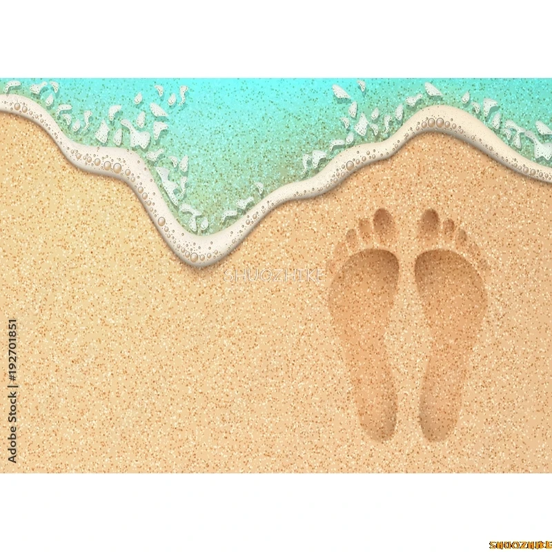 Tropical Sea Beach Palms Tree Photography Background Natural Scenic Photo Backdrops Photocall Photo Studio HHB 10