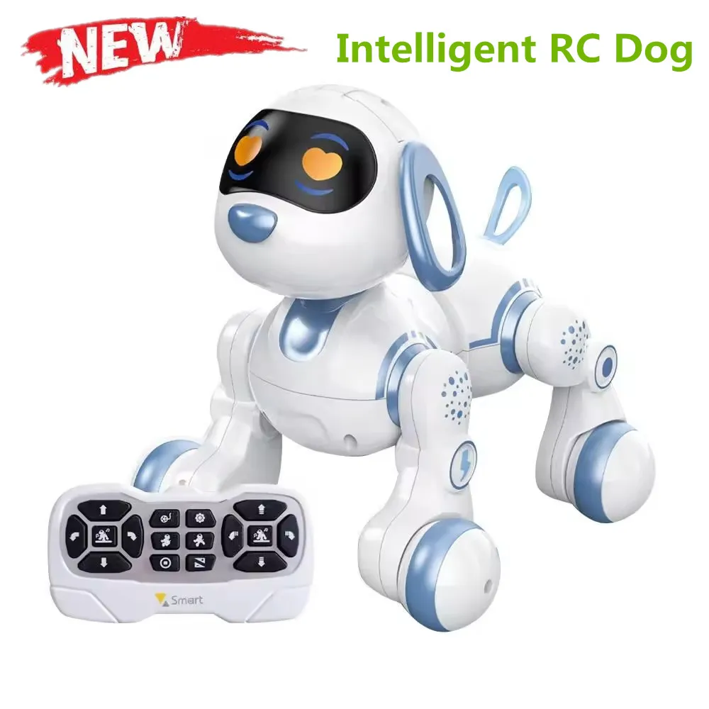 New Smart Electronic Animal Pets RC Robot Dog With Touch Function Interactive Stunt Robot Dog  For Children's Toys