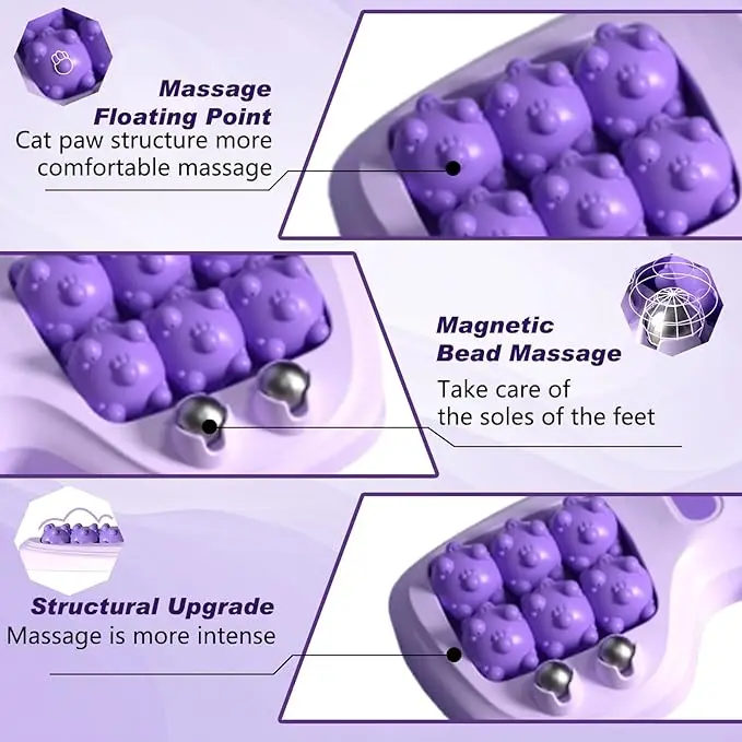 Portable Double Foot Massage Roller, Plantar Fasciitis Relief, Double Acupoint Massage Therapy, Used to Relieve Stress and Improve - view 2