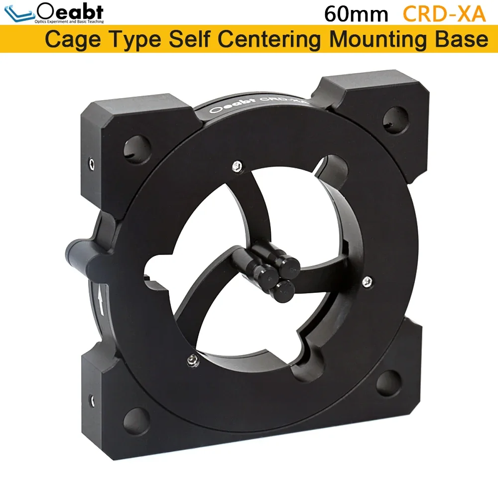 CRD-XA Kinematic Self-Centering Mount Optical Mirror Adjustment Frame 60mm Cage Coaxial System for Round Optics Experiments