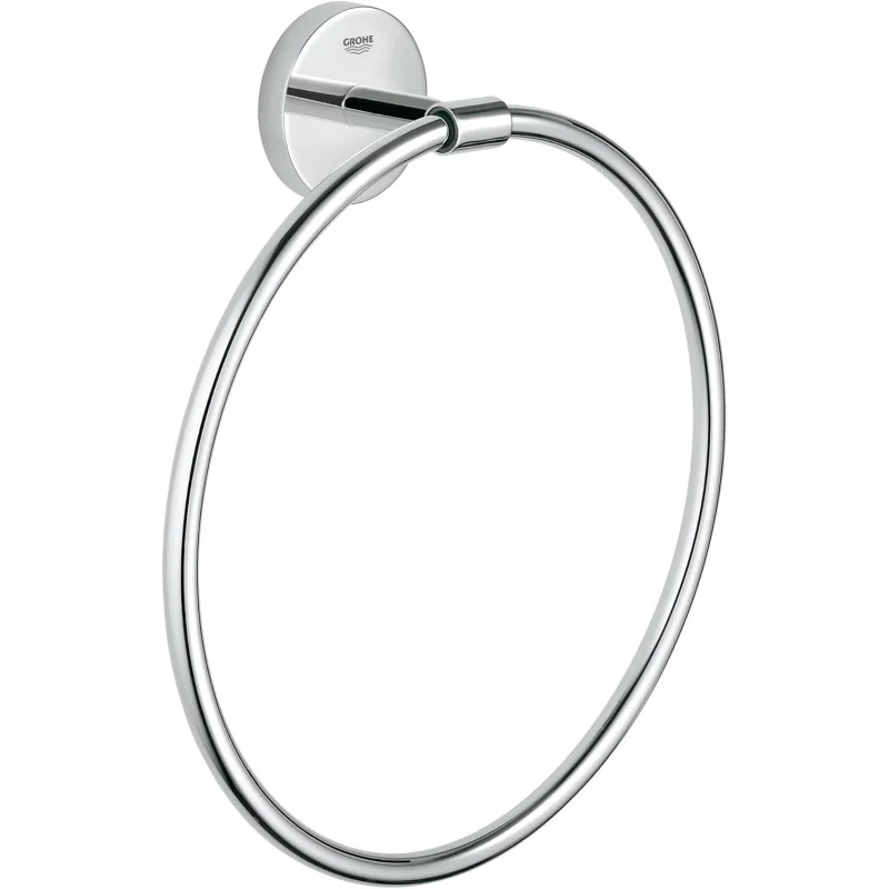 40460001 BauCosmopolitan Towel-Ring, Starlight Chrome 8 Inch