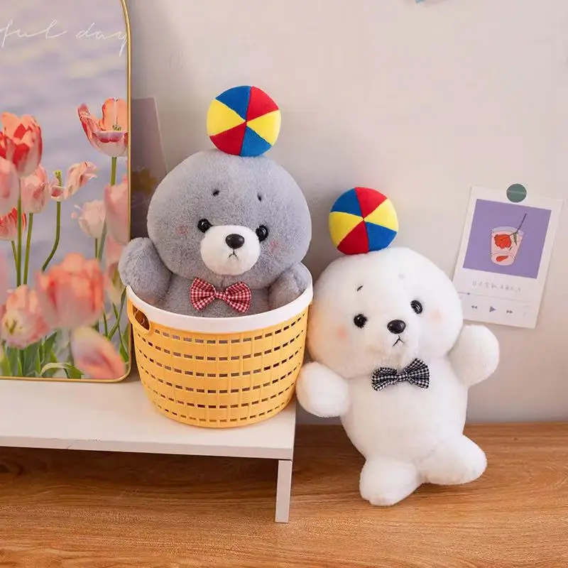 23 センチメートル模擬アザラシぬいぐるみフィギュア漫画アニメかわいい枕クッション家の装飾子供の誕生日ギフト人形