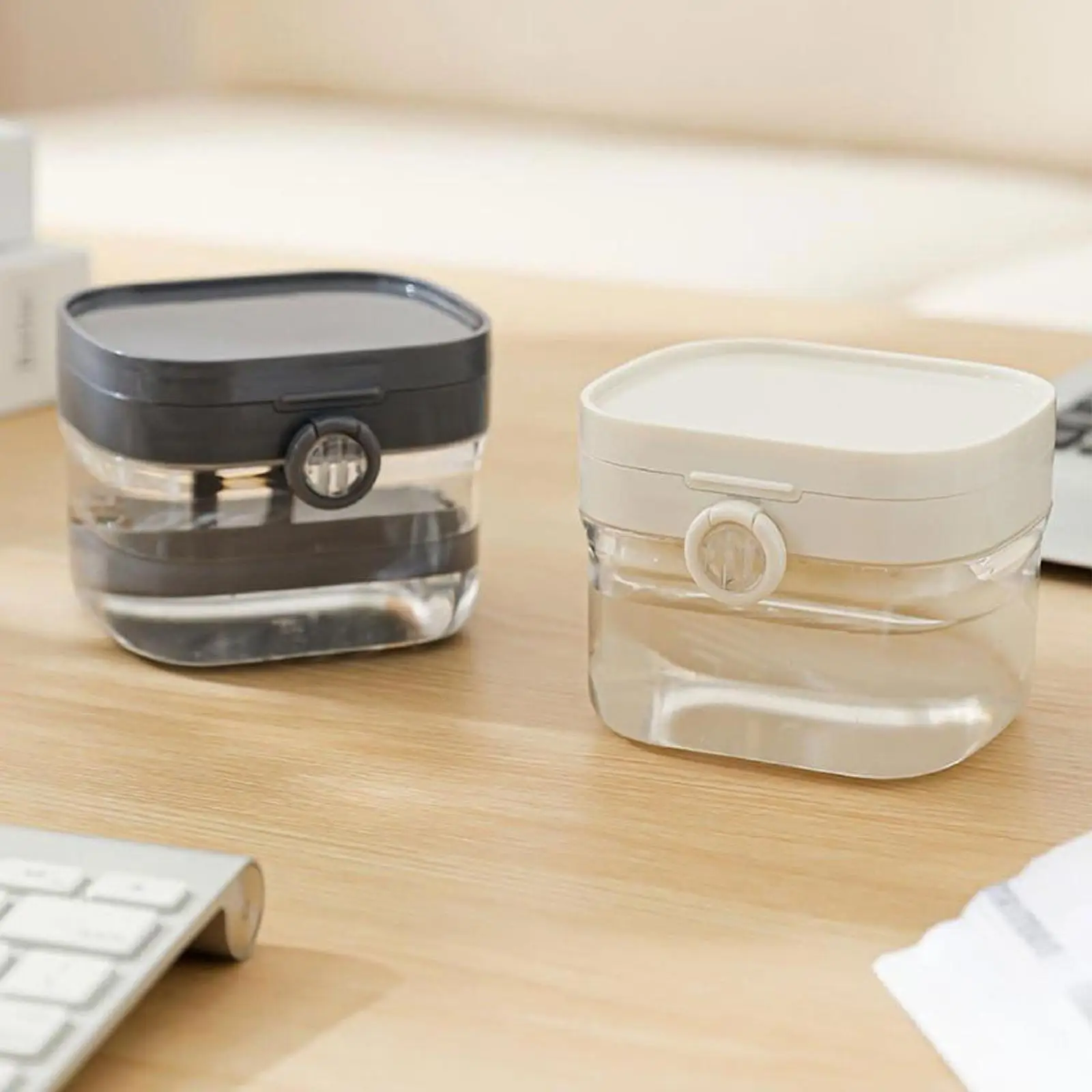 

Dentures Cup Mouthguard Storage Soaking Case Cleaning Dentures Storage Case