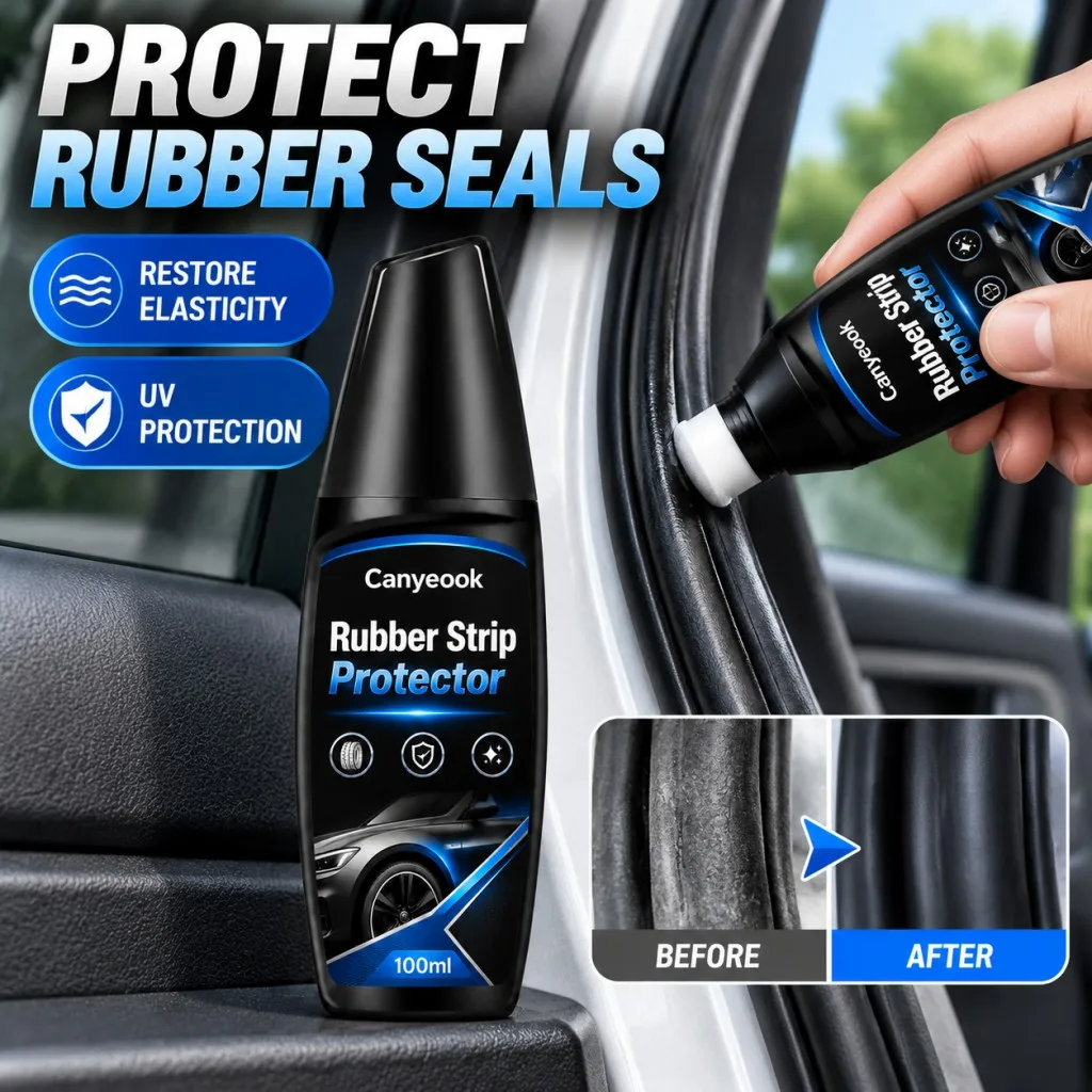 CANYEOOK Rubber Seal Protector 100ml - Restore Elasticity Anti-UV Waterproof Noise Reduction for Car Door Window Sunroof