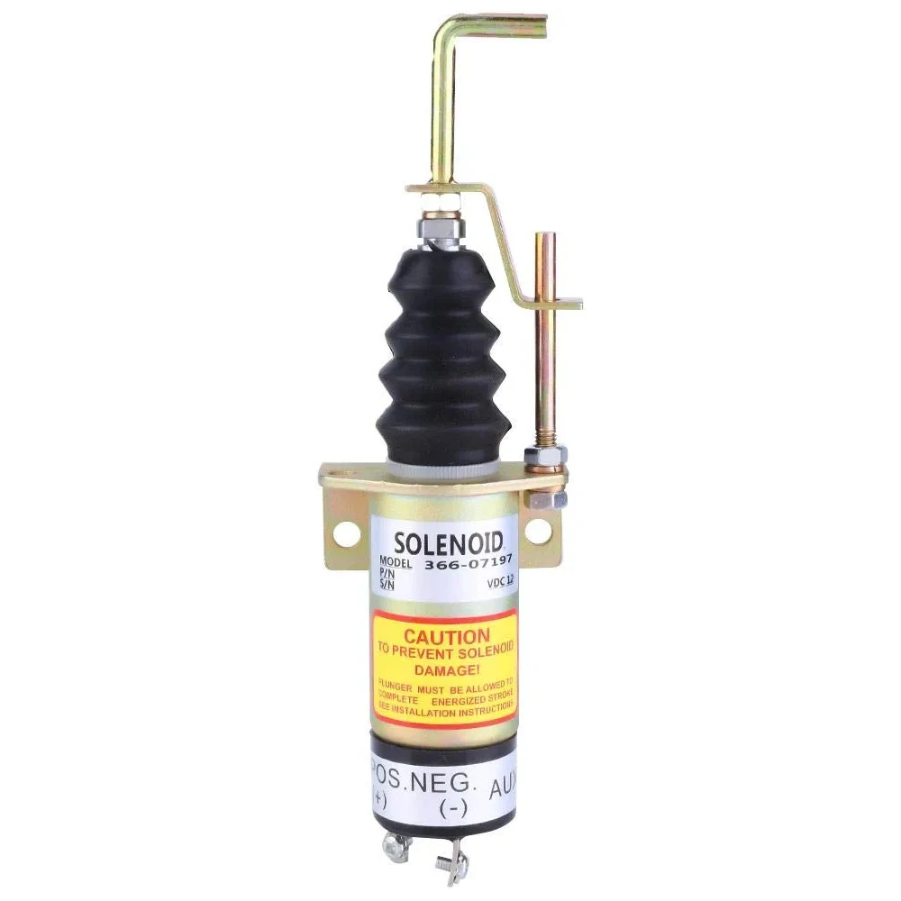 Fuel Shutoff Solenoid Valve 366-07197 SA-3405T Solenoid Valve for Electric Generator 12V  Magnetic Valve