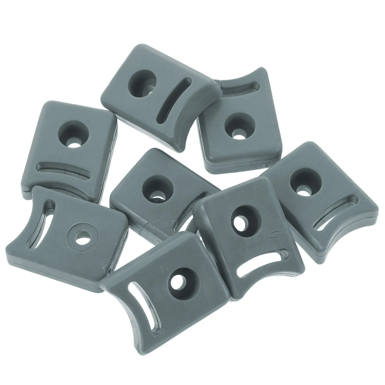 

8Pcs Bathroom Sliding Door Accessories Anti-Collision Bumper Stop Pad Rounded Edge Plastic Guide for Shower Door Sliding Glass