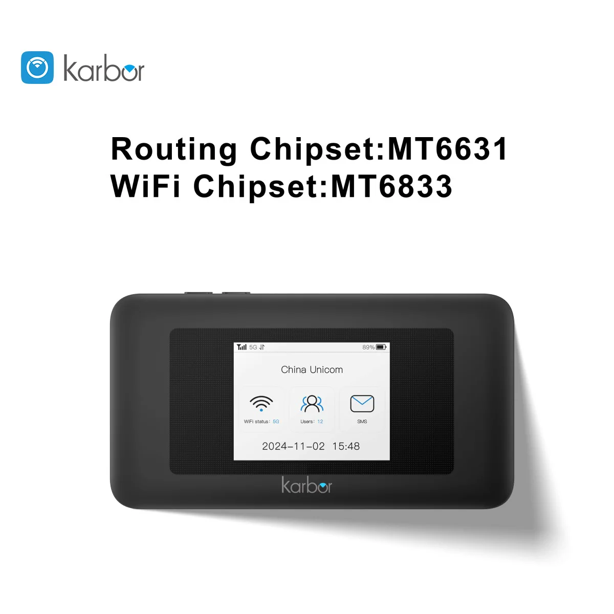 5000mAh Dual-Band 5G Pocket Router WiFi  Router 5g Wifi 5g Hotspot  Router with Sim Card Slot