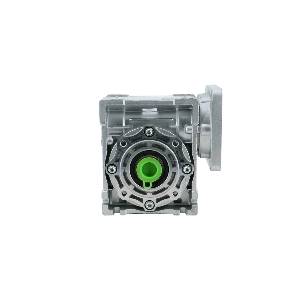 Gearbox Worm HLTNC RV040, Reducer Gigi dengan Output 18mm, Sudut 90 Derajat, Rasio 5:1-100:1 untuk Motor Flange Nema34 86mm, Reducer Worm untuk CNC