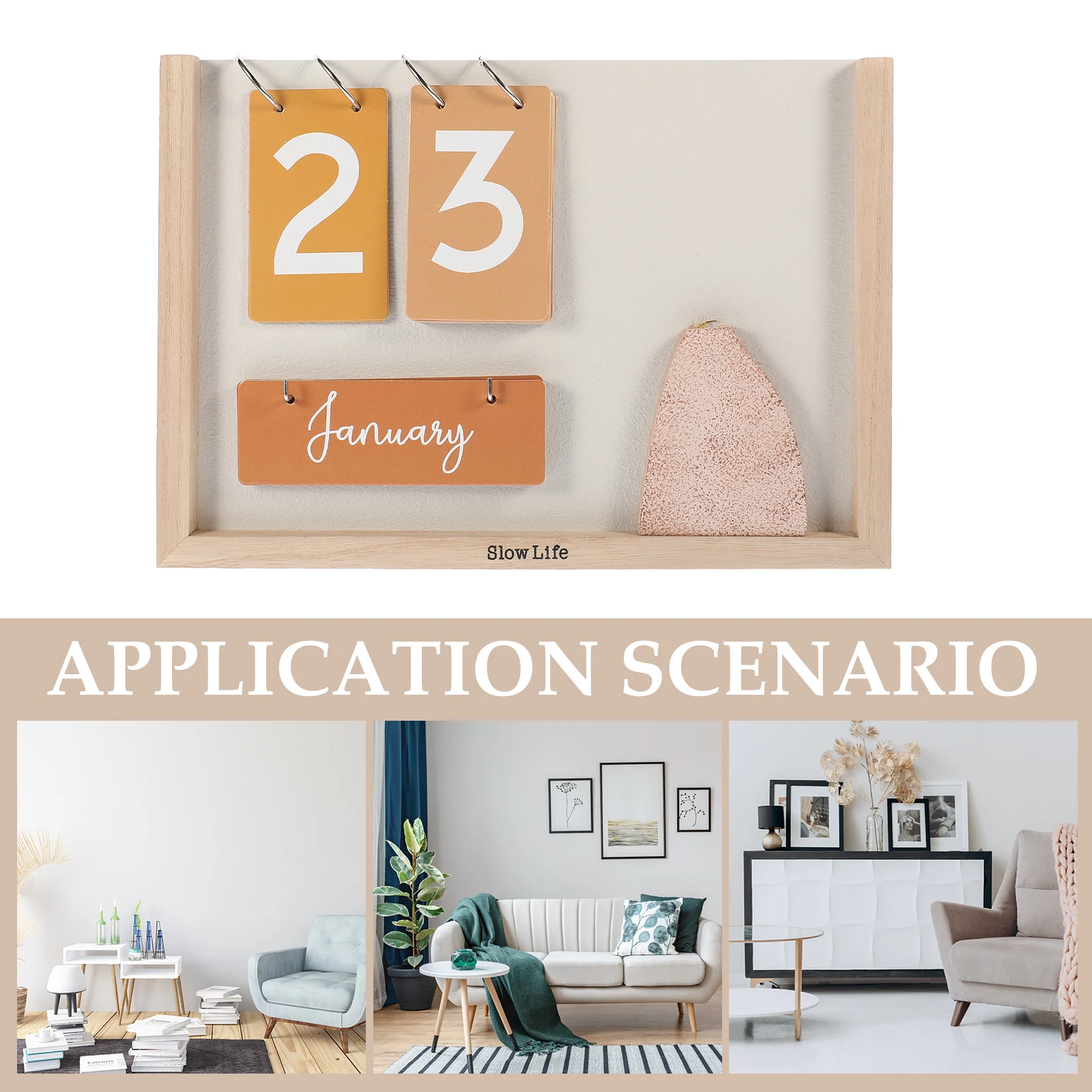 

1 шт. деревянный настольный календарь в деревенском стиле, настольный вечный планировщик, дисплей недели и даты для офиса, дома, кабинета, декор, стоячий рабочий стол