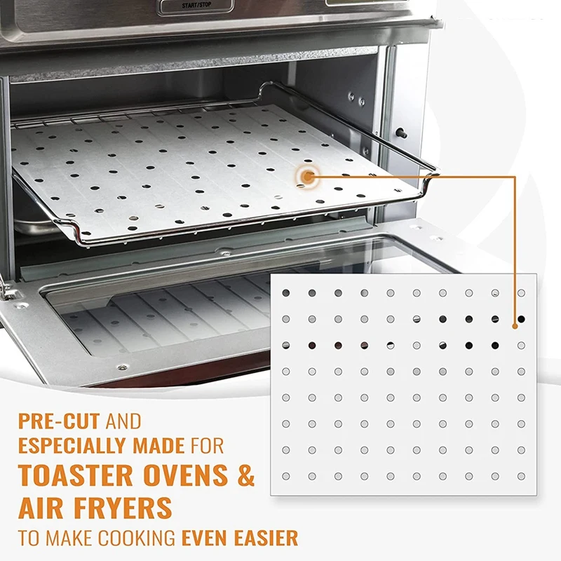 Air Fryer Oven Liner,10 X 11.5 Inch,Non-Stick Air Fryer Parchment,For Ninja Foodi XL Smart FG551 6-In-1 Indoor Grill,Etc