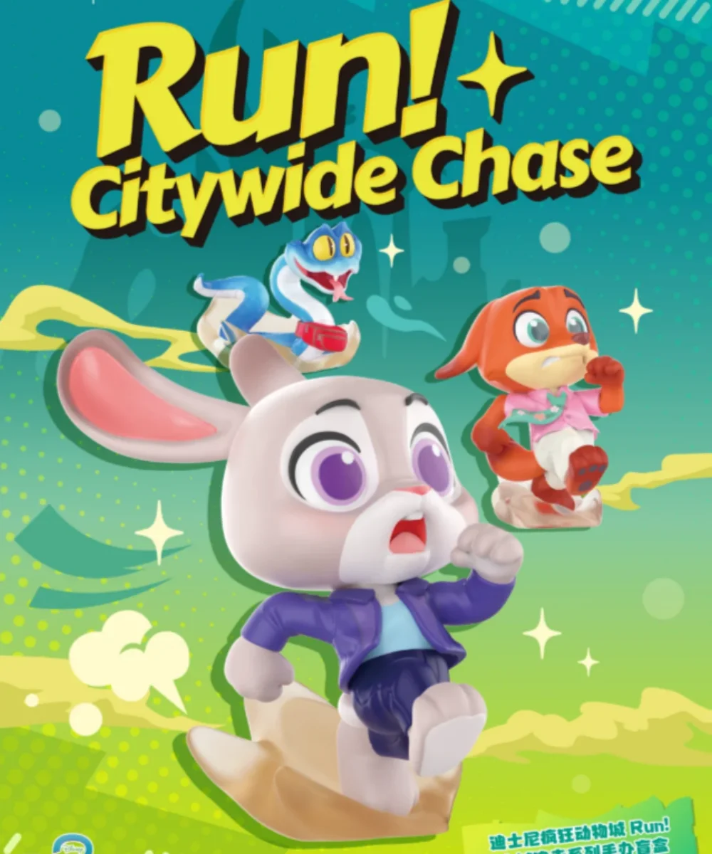 Echte Hot Zootopia Run! Citywide Chase Series Plastic Knuffel Blind Box voor Kinderen Fans Verjaardagscadeau