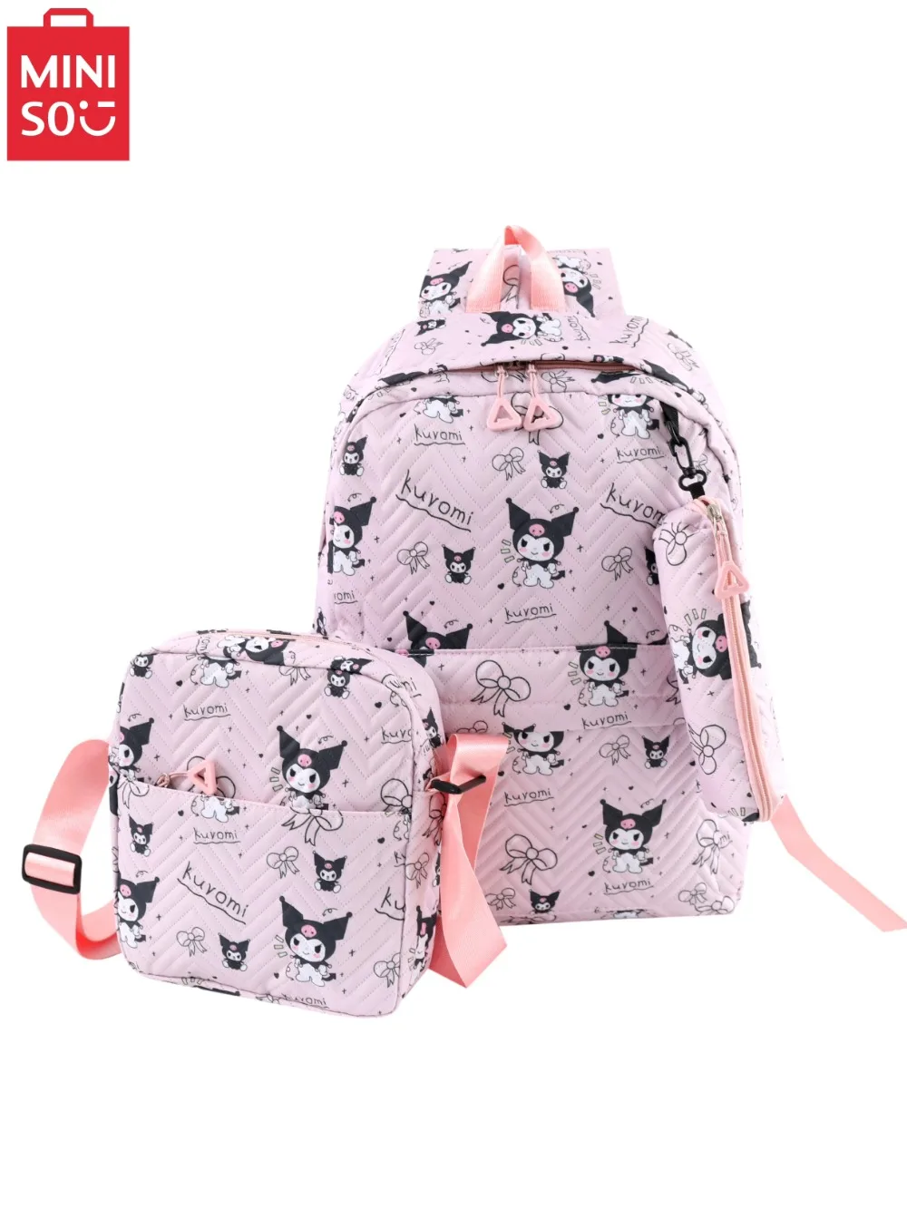 2024 Sanrio Kawaii Backpack Women Colorful School Bags Big Capacity Lightweight Student Stylish Schoolbags Pencil Case for Girl