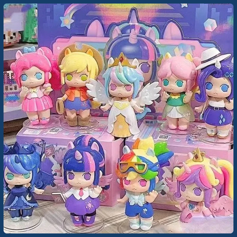 

My Pony World girl Band blind box Universe Princess skin card figure table top adornment cute trend toy gift for children