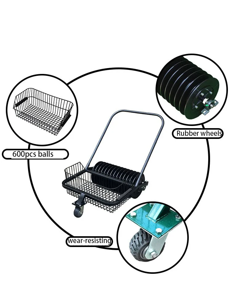 Golf Hand Push Ball Picking Cart Golf Practice Range Equipment