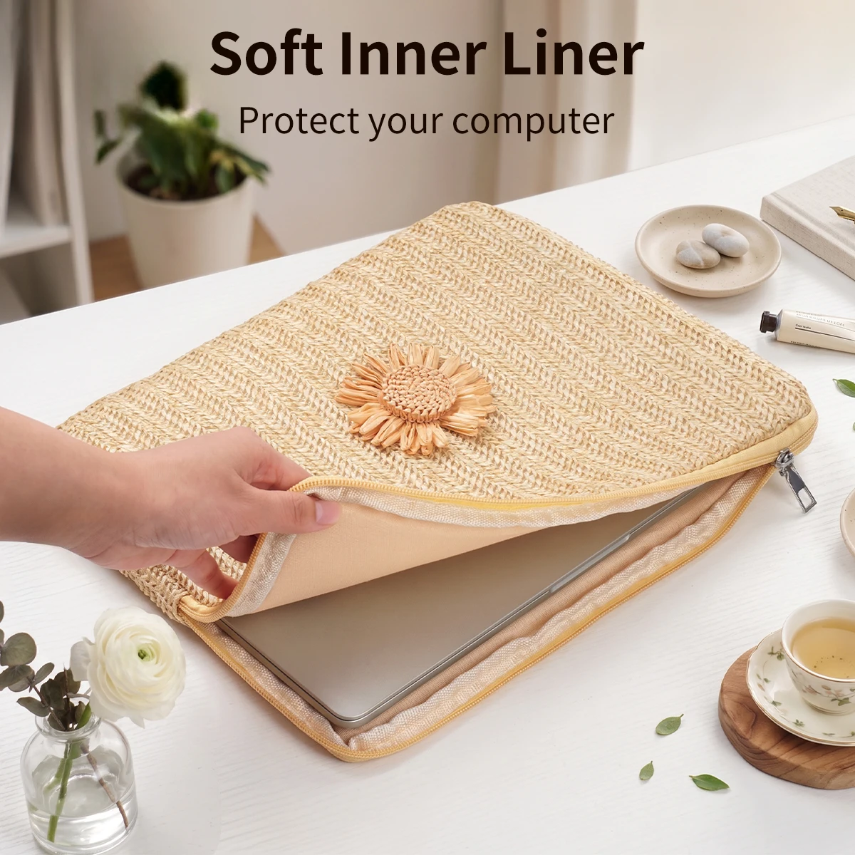 Laptop Inner Bag 11-13 Inch Computer Bag Protective Cover, For Macbook HP Dell Acer Shockproof Multifunctional Laptop Bag