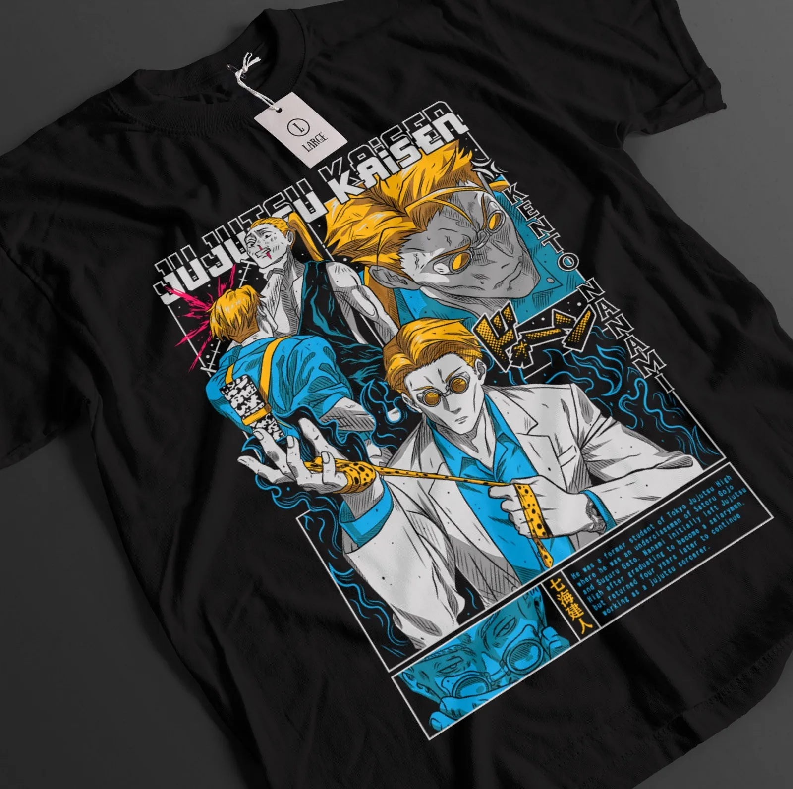 Jujutsu Kaisen Shirt Nanami T-Shirt Sukuna Gojo Toji Tshirt JJK Anime Unisex Tee