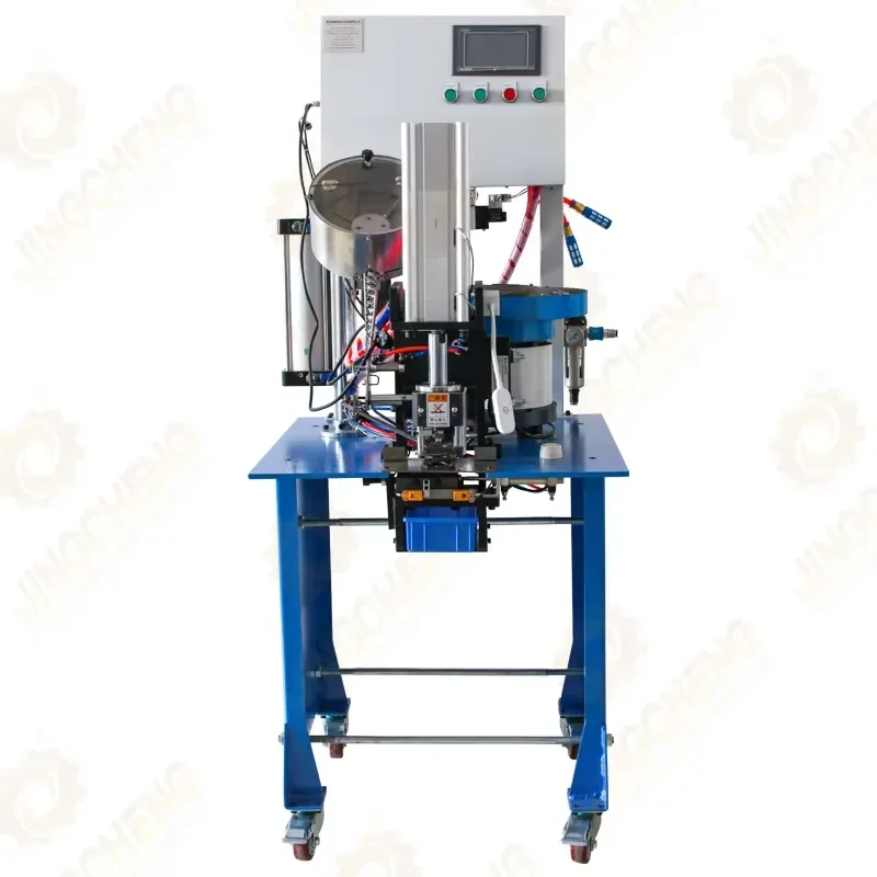 Automatic Metal Eyelet Snap Button Hole Puncher Grommet Setter Eyelet Making Riveting Machine