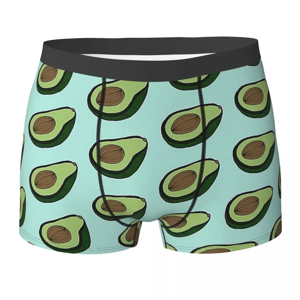 Boxer Underpants Shorts AVOCADO - MINT Panties Men's Ventilate Underwear for Homme Man Boyfriend Gifts