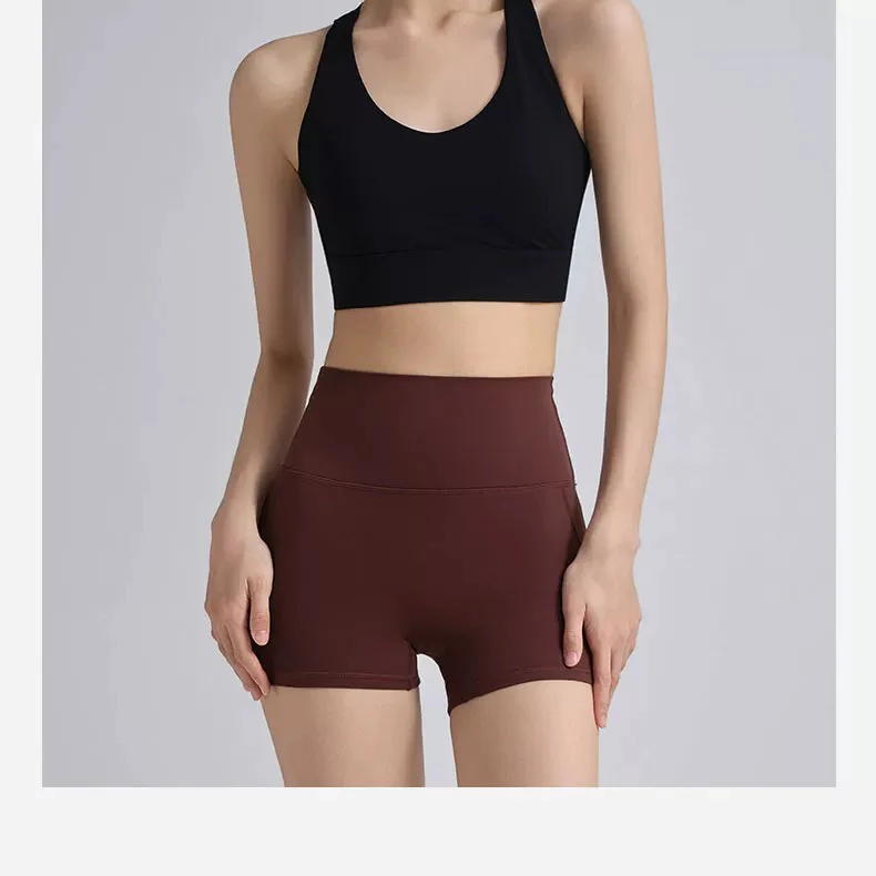 Nahtloser Sport-BH für Damen mit festem Brustpolster, stoßfest, für hochintensives Pilates-Training, Yoga, schöner Fitness-BH-Anzug – Detail 5