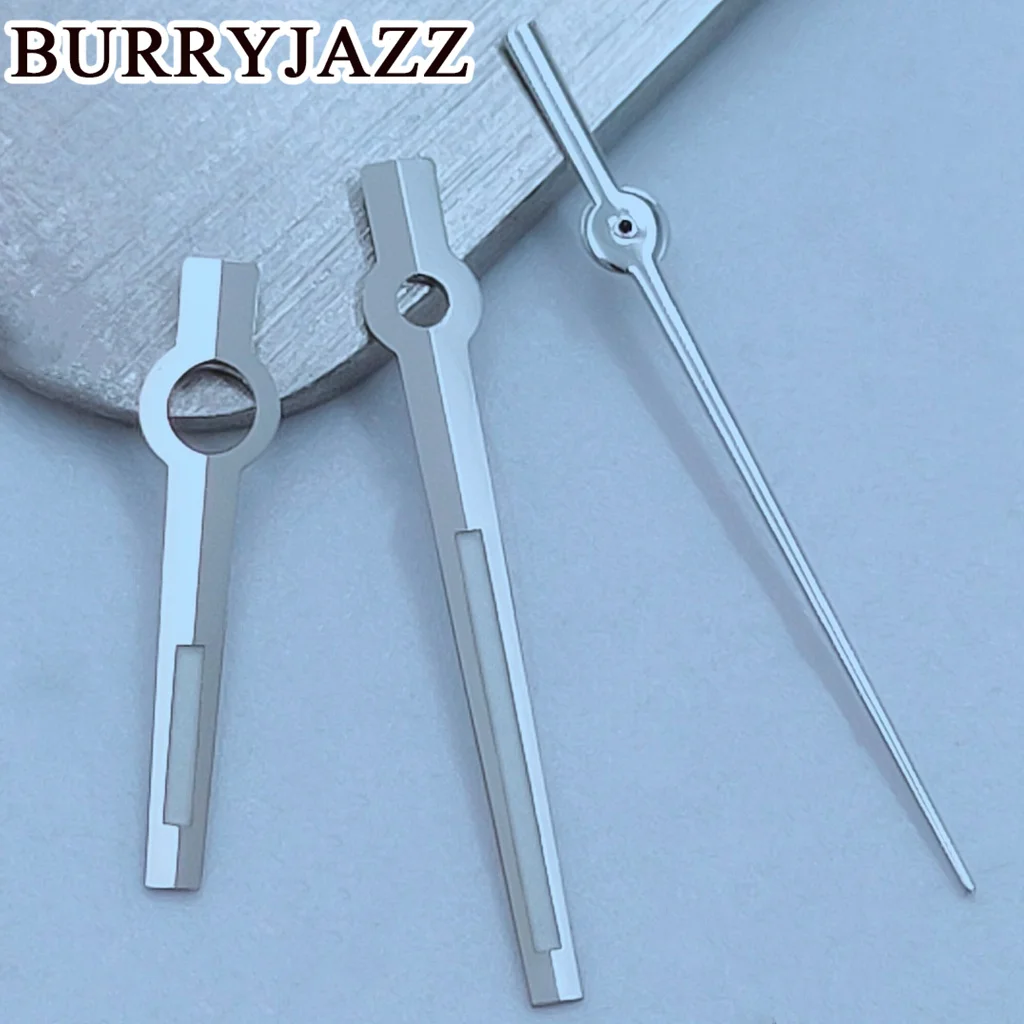 BURRYJAZZ NH35 NH36 NH38 7S26 7S36 4R35 4R36 Watch Hands Silver Gun Gold Rose Gold Hands Green Luminous