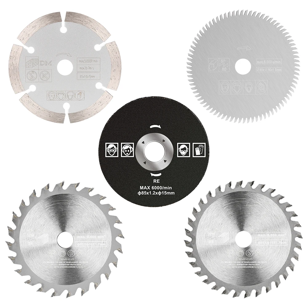 XCAN 85mm Saw Blade Mini Cutting Disc for Dremel Power Tools Wood Circular Saw Blade